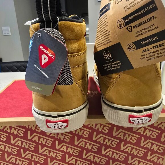 Vans Men's Sk8-Hi Dr MTE-2 Pop Lace Tan Brown All Weather Boots Size 10 NEW - Picture 4 of 8